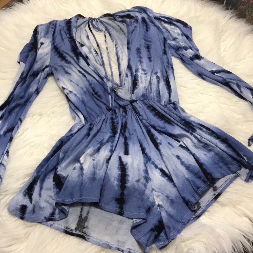 Shades of blue romper